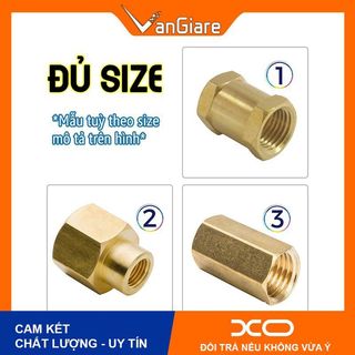 Măng sông thau, Đầu nối ren trong, nối 2 đầu ren trong 9.6 13 14 17 21 22