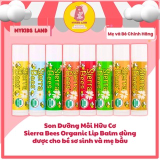 Son dưỡng môi hữu cơ sierra bees organic lip balm 25g