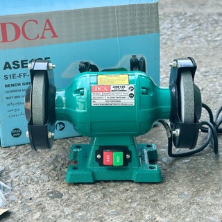 Máy mài 2 đầu dca ase125 2 đầu đá mịn công suất 250w bảo hành 6 tháng
