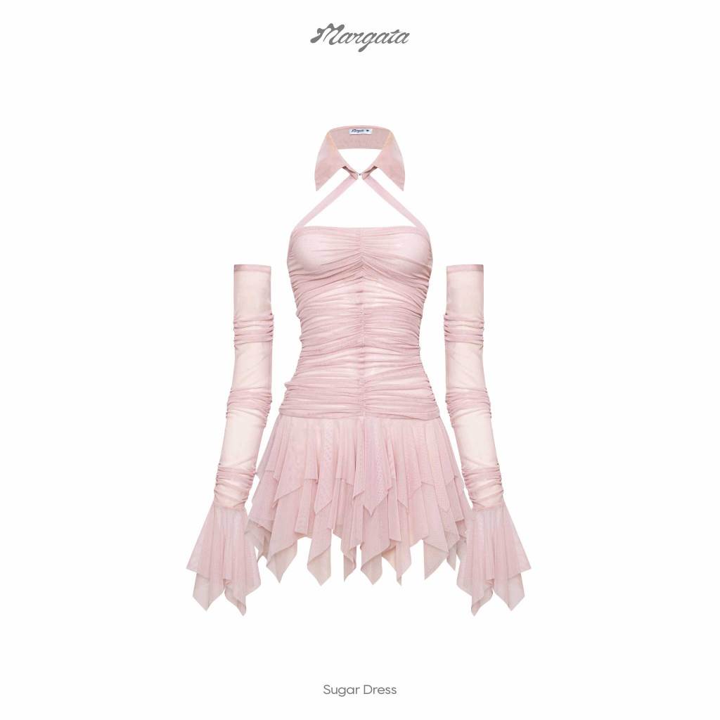 Đầm thun hồng phấn Mangata (Sugar Dress)