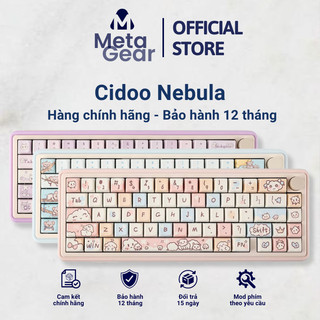 Bàn phím cơ không dây cidoo nebula - mạch xuôi - led rgb