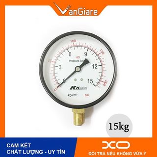 Đồng hồ áp suất KK Gauge 15kg