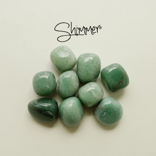Viên Đá Thạch Anh Xanh (Green Aventurine) SHIMMER SILVER Đá Dùng Trong Tarot, Reiki, Thiền Định