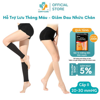 Tất Suy Giãn Tĩnh Mạch Ống Chân Không Bàn Cấp 2 - COMFYCARE - Hỗ Trợ Lưu Thông Máu Tạo Áp Lực Giảm Đau Nhức Chân