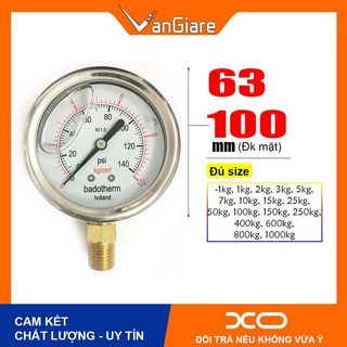 [Đủ mọi kg] Đồng hồ đo áp suất dầu Badotherm