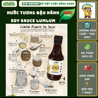 Nước tương đậu nành hữu cơ Organic Soy Sauce LumLum 200ml