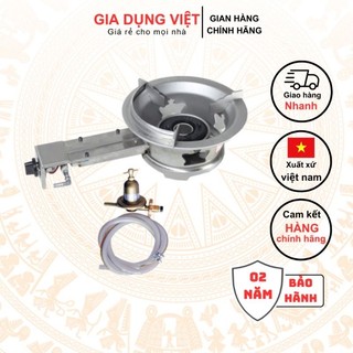Bộ bếp khè ga công nghiệp inox chịu nhiệt kèm van dây