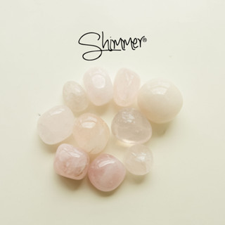 Viên Đá Thạch Anh Hồng (Rose Quartz) SHIMMER SILVER Dùng Để Thanh Tẩy Trong Tarot, Reiki, Thiền Định