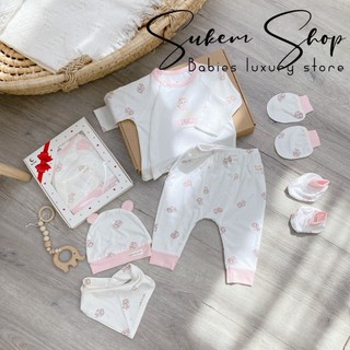 Set sơ sinh Moon chất petit mềm cho bé sơ sinh