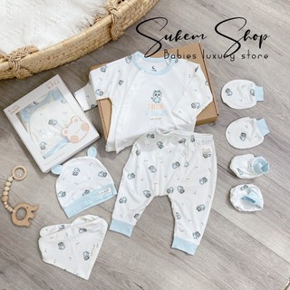 Set sơ sinh Moon chất petit mềm cho bé sơ sinh