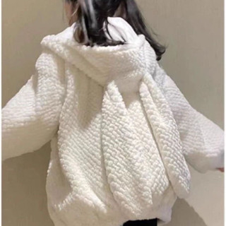 Áo khoác lông tai thỏ bunny áo hoodie bông dài tay phong cách ulzzang thu đông SAM SAM BOUTIQUE