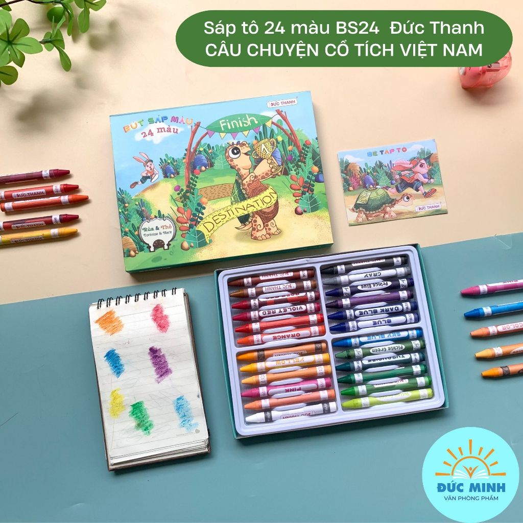 Bút sáp màu mịn Đức Thanh 12/18/24 màu CÂU CHUYỆN CỔ TÍCH - Leafy Moment