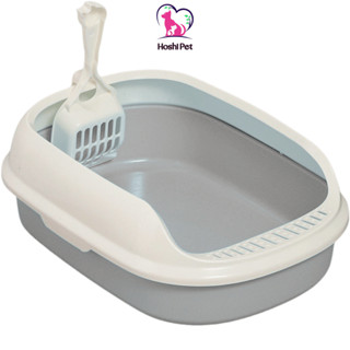 Khay vệ sinh cho mèo TẶNG XẺNG Hoshi Pet KM04, Thau Chậu cát vệ sinh cho mèo