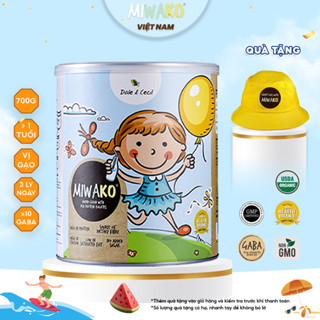 Sữa Hạt Hữu Cơ MIWAKO Hộp 700g x 1 Hộp Vị Gạo Đạm Lành Dễ Uống - Miwako Official Store
