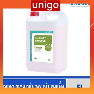 [Hàng công ty CAN 5 LÍT] - Dung dịch rửa tay sát khuẩn Alfasept Handrub 5L