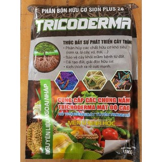 Trichoderma 5,5 tỷ bào tử Sản phẩm chuyên dùng ủ phân chuồng, xử lý đất phòng ngừa nấm bệnh và tuyến trùng. Gói 1kg
