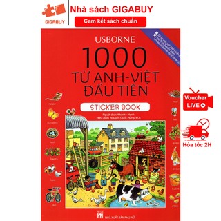 Sách - 1000 từ Anh Việt đầu tiên, sticker book