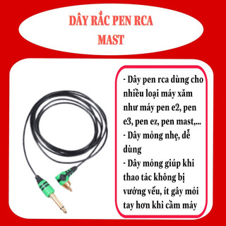Dây rca loại 1 chính hãng mast, dây rắc máy pen rca