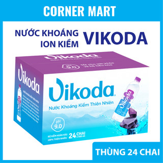 [HỖ TRỢ SHIP] Nước Ion Kiềm Vikoda Nước Khoáng Kiềm Thiên Nhiên Đảnh Thạnh pH 9+ Thùng 24 chai