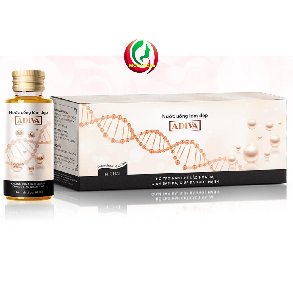 [Chính Hãng] 01 Hộp Collagen ADIVA NƯỚC 14lọ/hộp.