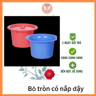 Bô tròn có nắp đậy cho bé tập đi vệ sinh