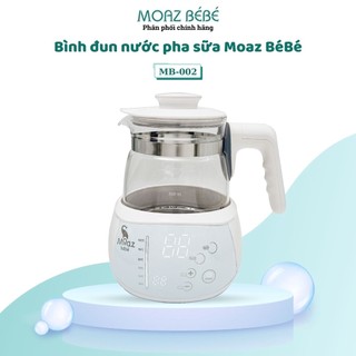 Bình lẻ 800w - mb002 thủy tinh của bình đun nước pha sữa thông minh khử clo giữ nhiệt 24h moaz bébé mb002