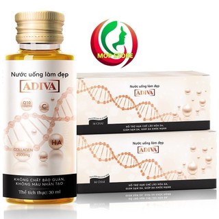 (CHÍNH HÃNG) Combo 02 hộp Collagen ADIVA dạng nước mẫu mới (14 lọ/ hộp)