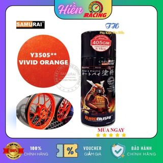 Sơn Xịt Samurai Màu Cam Rực - Mã Y3505