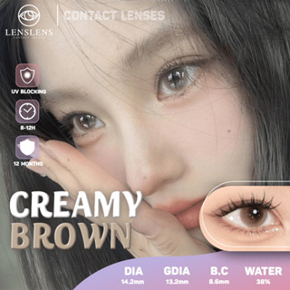 Lens Mắt Kính Áp Tròng Nâu Kem Creamy Brown