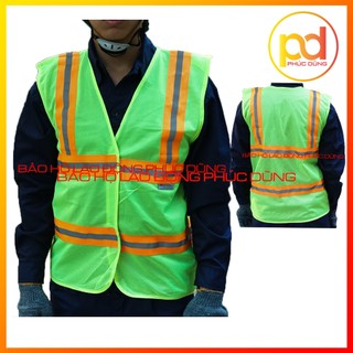 Áo gile lưới phản quang giá rẻ khoác ngoài, gile kỹ sư phát sáng cho môi trường làm việc ban đêm tiết kiệm thoát mát