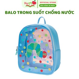 Balo cho bé mầm non trong suốt chống nước hình chú sâu háu ăn Kids backpack Very Hungry Caterpillar