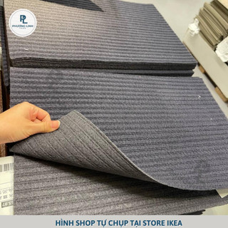 Thảm cửa xanh đậm 35x55cm, dòng cơ bản giá rẻ KRISTRUP - Chính hãng IKEA