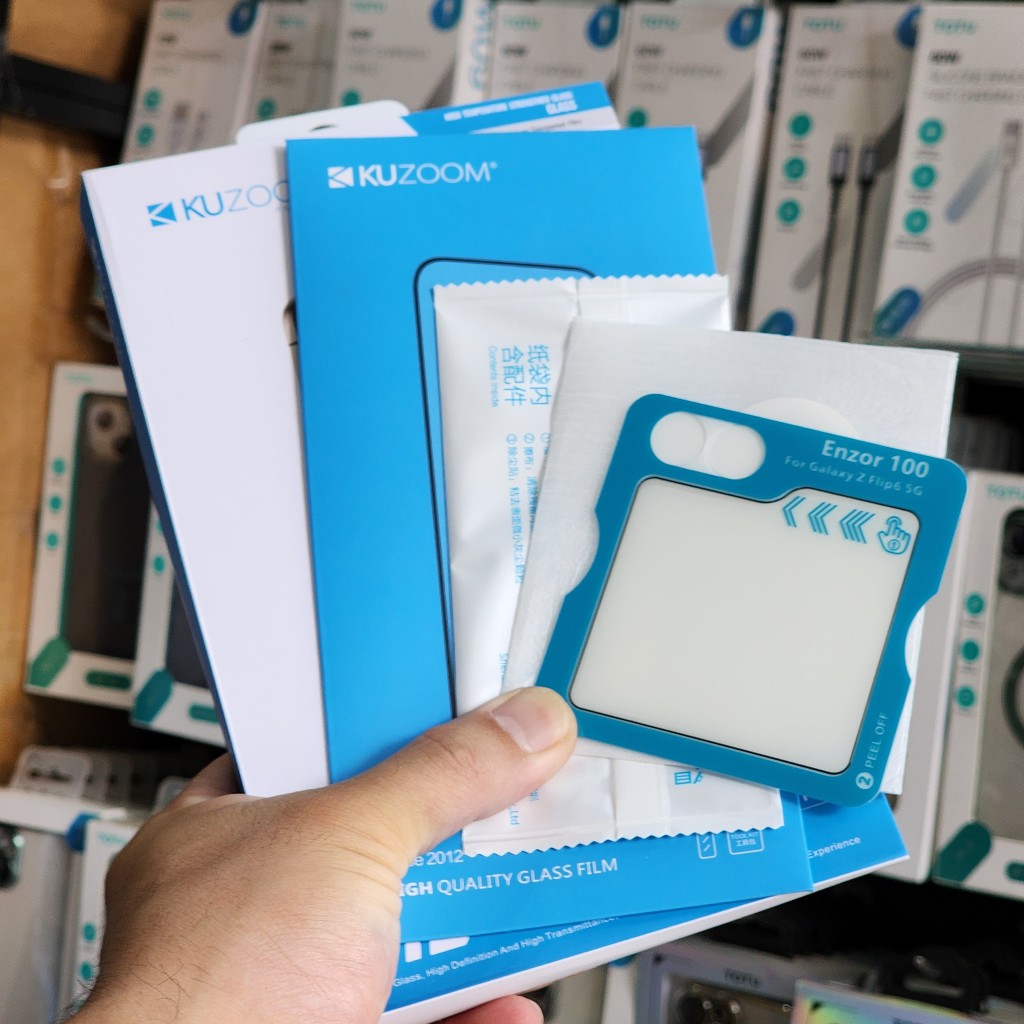 Kính cường lực Kuzoom Cho Samsung Z Flip 6 siêu mượt