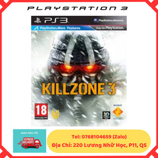 Đĩa game Ps3 gốc Kill Zone 3, Playstation 3 disc. 2nd không hộp