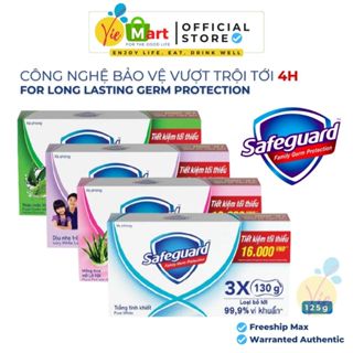 [Combo Tiết Kiệm] Xà Bông Cục SAFEGUARD Sạch 99,9% Vi Khuẩn & Dịu Nhẹ Cho Da