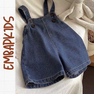 Quần yếm Em Bap Order, quần yếm denim dáng rộng phong cách hàn quốc cho bé