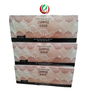 (Chính Hãng) Combo 03 Hộp Nước Uống Collagen Adiva Gold (14 lọ/ hộp)