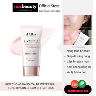 Kem chống nắng d alba nâng tông da D'Alba Waterfull Tone-up Sun Cream SPF 50+ 50ml dalba - NAC Beauty
