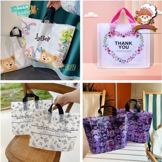 Túi Xách Nilon In Hoạ Tiết Dễ Thương Chống Thấm Nước Sức Chứa Lớn  ( 25cm x 35cm x 10cm)