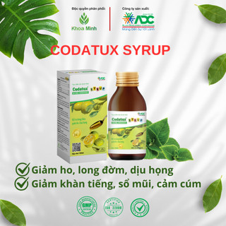 Codatux syrup - Chai 100ml- Long đờm, giảm ho, đau họng