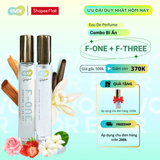 Combo Nước Hoa Nữ Bí Ẩn Mùi Hương Ngọt Ngào Nữ Tính, Nước Hoa Nữ Lưu Hương Lâu Mê Hoặc 10ml EVOR
