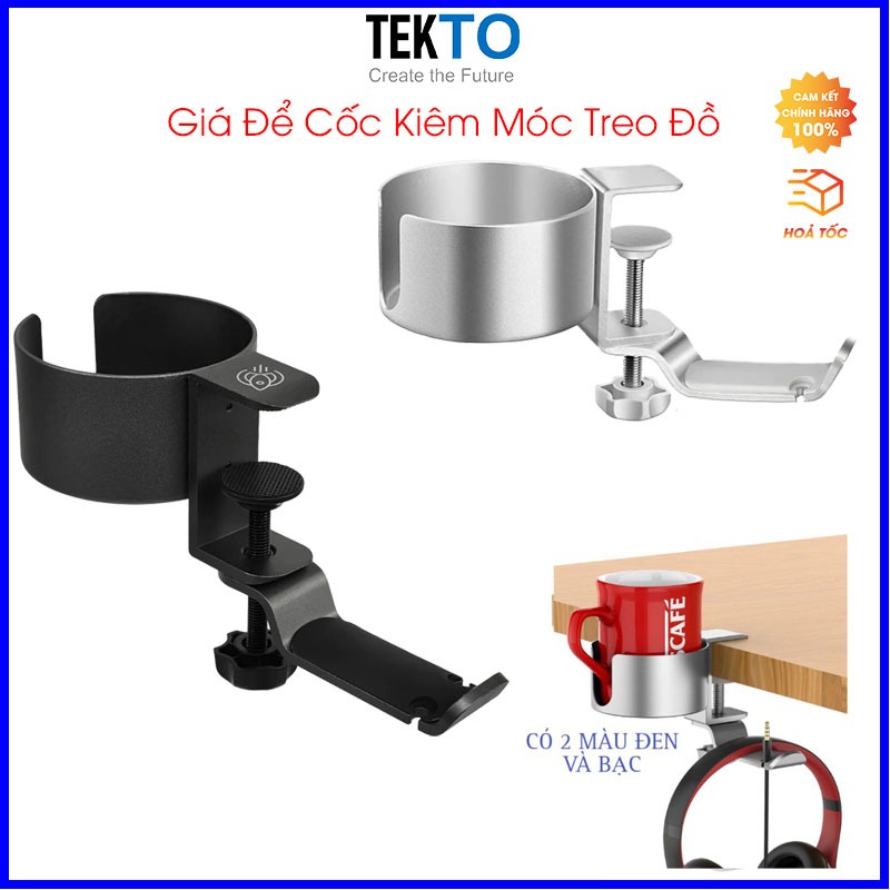 Giá đỡ ly, giá đỡ cốc cho dân văn phòng, gamer, kết hợp treo tai nghe tiện Dụng - 144