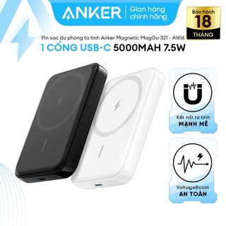 Pin Sạc Dự Phòng Từ Tính ANKER 321 Magnetic MagGo 5000mAh 7.5W - 1 cổng USB-C - A1616
