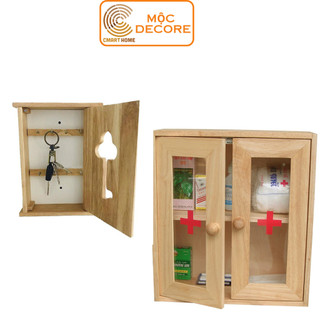 TỦ THUỐC Y TẾ VÀ TỦ TREO CHÌA KHÓA  - GỖ CAO SU BỀN ĐẸP, SANG TRỌNG VỚI MỌI KHÔNG GIAN CĂN NHÀ