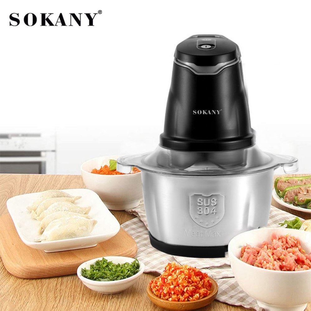 Máy xay thịt đa năng INOX SOKANY 2L năng công suất 400W siêu khỏe - SK7020