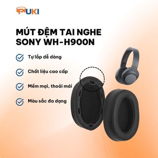 Đệm tai nghe sony wh-h900n / cặp pad da đệm tai cao cấp / dễ dàng thay thế