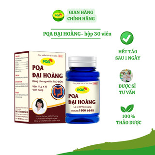 PQA Đại Hoàng- Dùng cho người táo bón- hộp 30 viên