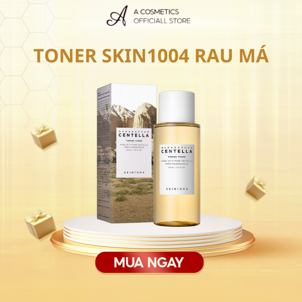 Toner Skin1004 Rau Má, Phục Hồi, Tái Tạo Da Mụn, Se Khít Lỗ Chân Lông - Skin1004 Madagascar Centella Toning Toner 210ml