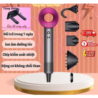 [Tặng kèm 5 đầu sấy] Máy Sấy Tóc JOHNSON nam Nữ Công suất 2300W Tạo Kiểu 2025, Sấy Tóc ION âm 2 Chiều Nóng Lạnh