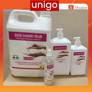 Nước rửa tay khô SDS HAND RUB can 5 lít - Hàng Chính Hãng